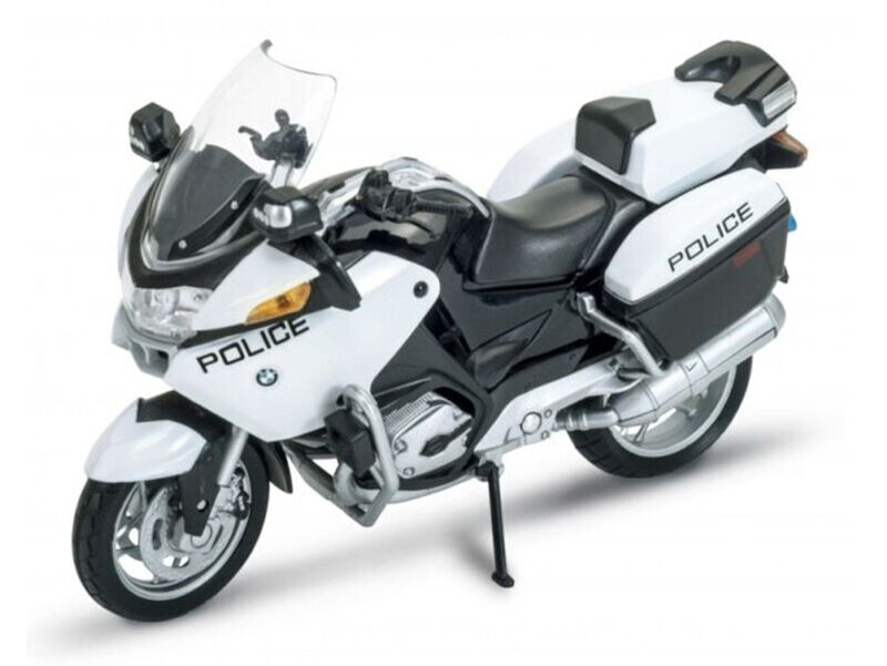 Welly Motocykl BMW R1200 RT 1:18 policejní bílý